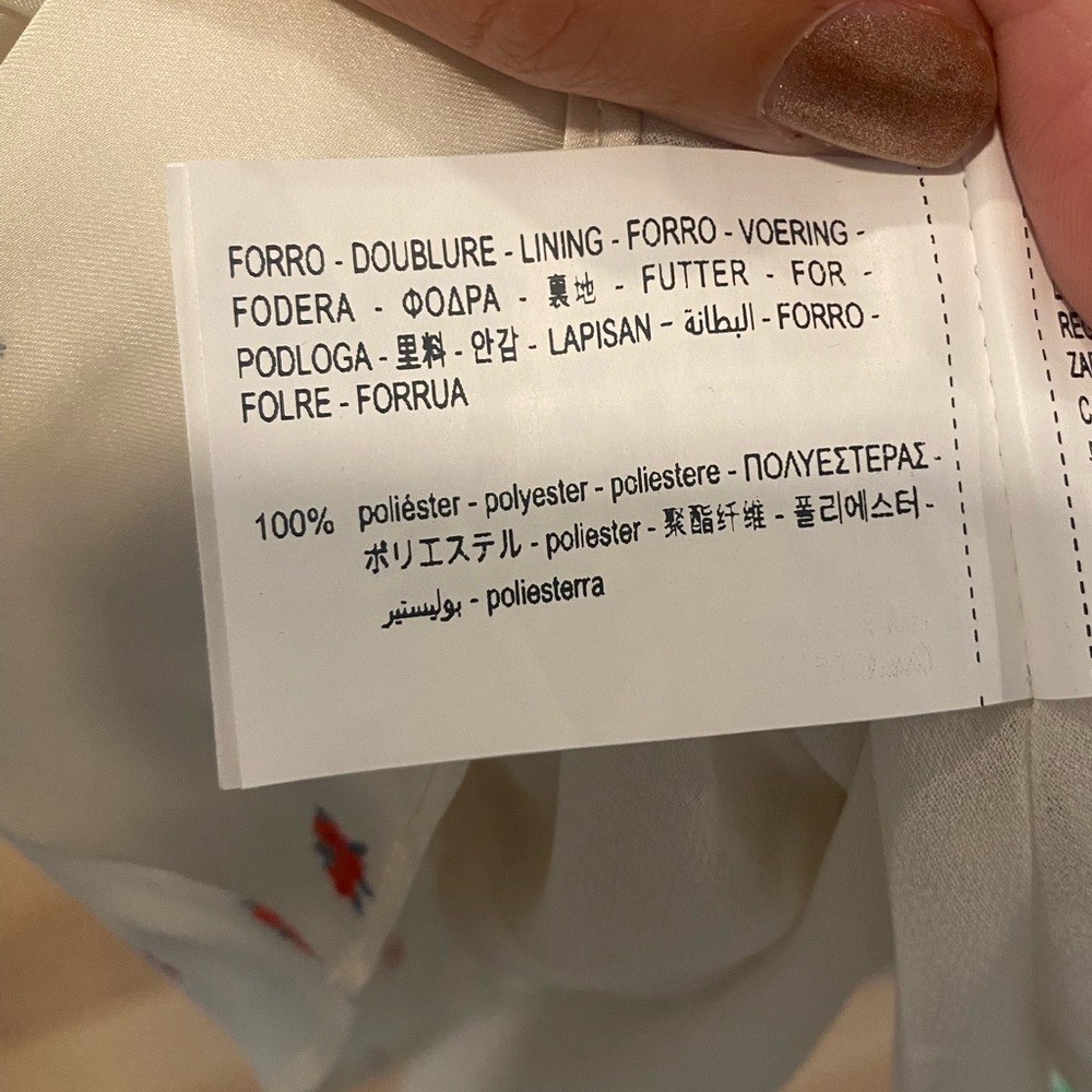 Zara Mini Floral Pattern Dress - Picture 6 of 6